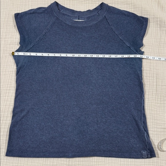 Free People Dark Blue Riley Tee - Women’s XL - Picture 5 of 5